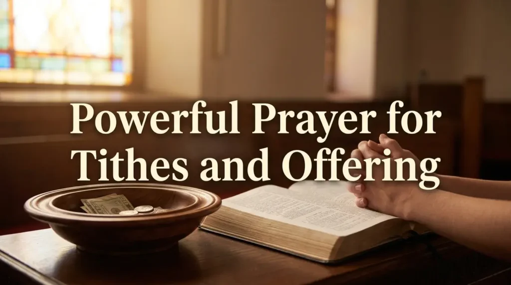 Powerful Prayer for Tithes and Offering