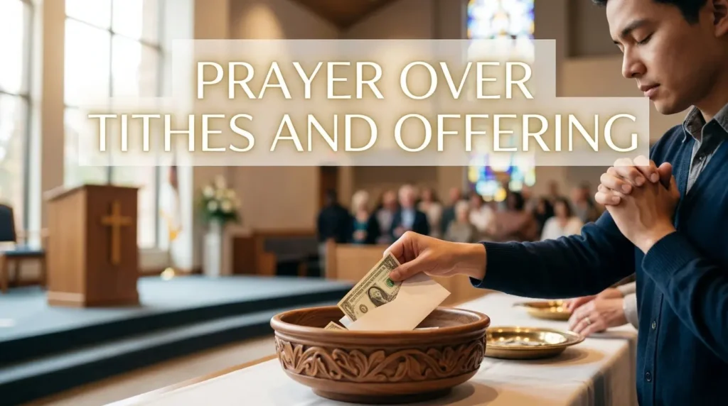 Prayer Over Tithes and Offering