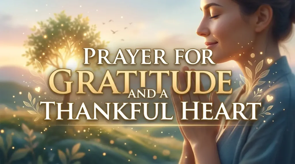 Prayer for Gratitude and a Thankful Heart