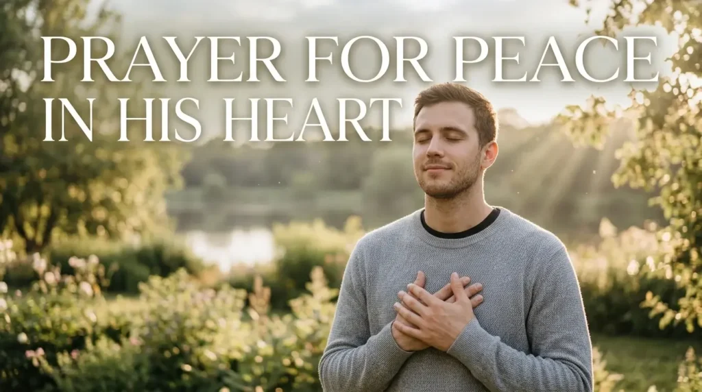 Prayer for Peace in His Heart