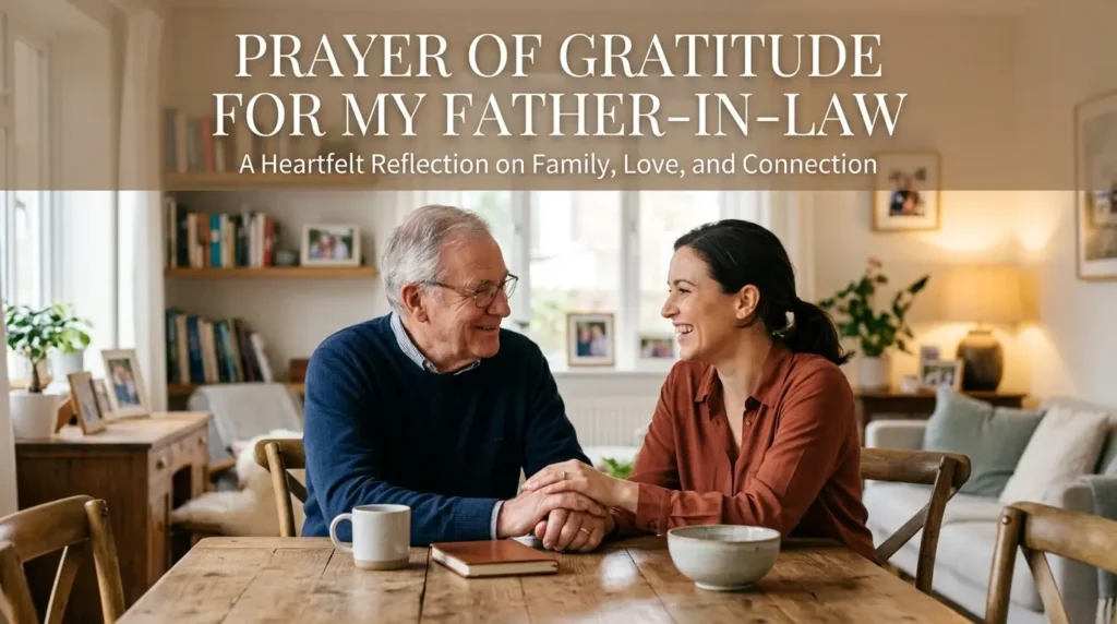 Prayer of Gratitude for My Father-in-Law
